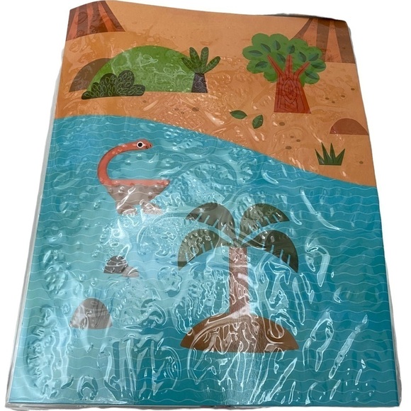 Korean Language Puffy Dinosaurs Stickers with Sticker Pad Landscape 8.5” x 11” - Picture 11 of 12